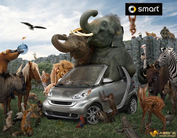 smart汽车系列创意广告欣赏
